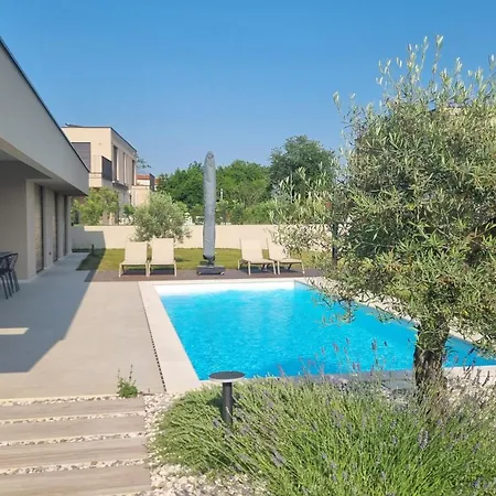 Olive - Modern Atrium With Heated Pool And Large Garden Near Porec