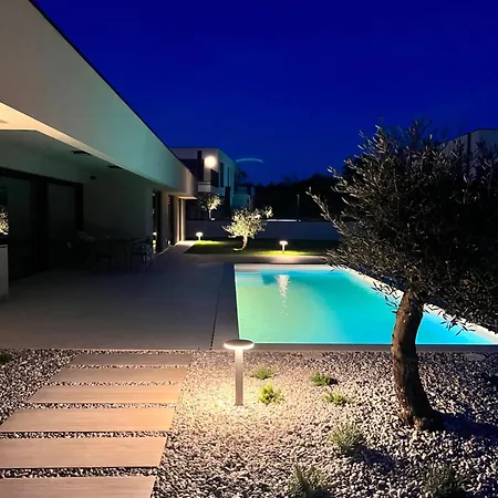 Olive - Modern Atrium With Heated Pool And Large Garden Near Porec Villa *